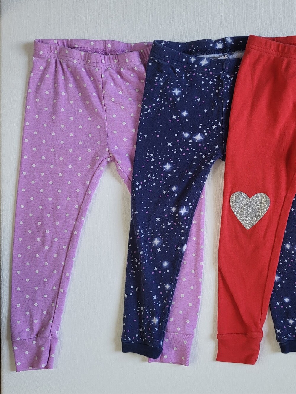 Carter's Purple Polka Dot Toddler Leggings